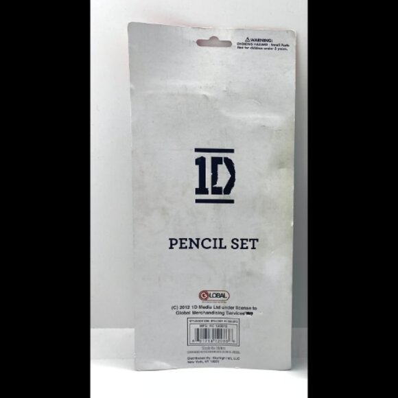 One Direction ID 5 Pencils 1 Erasers 1 Sharpener Harry Zayn Niall Liam Louis - Picture 3 of 3